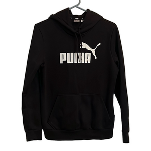PUMA Youth Black Pullover Hooded Medium Sweatshirt